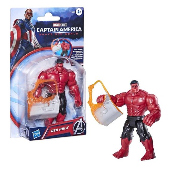 Marvel Captain America Brave New World Red Hulk Action Figure Epic Hero Series - Picture 4 of 5